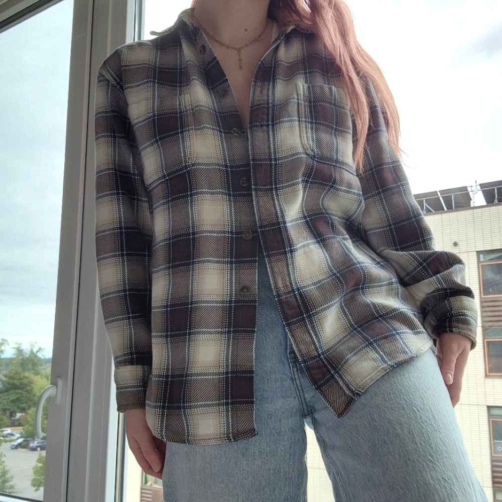 90s flannel button down